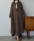 Louere シャギーノーカラーコート