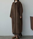 Louere シャギーノーカラーコート