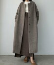 Louere シャギーノーカラーコート
