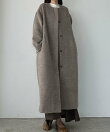 Louere シャギーノーカラーコート