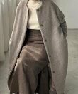 Louere シャギーノーカラーコート
