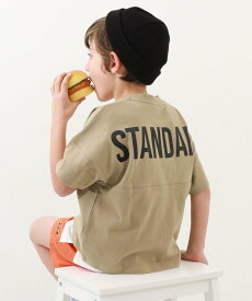 devirock STANDARD バックロゴプリント 半袖Tシャツ トップス 半袖Tシャツ Tシャツ デビロック トップス カットソー・Tシャツ グリーン ベージュ ピンク