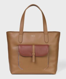 【SALE／40%OFF】Paul Smith 【公式】インセットスワールポケット トートバッグ ポール・スミス　アウトレット バッグ トートバッグ ブラウン【送料無料】