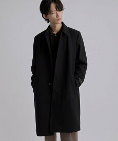 【SALE／10%OFF】tk.TAKEO KIKUCHI ステンカラーコート ティーケータケオキクチ ジャケット・アウター ステンカラーコート ブラック グレー【送料無料】