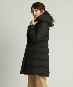 【SALE/40%OFF】LAUTREAMONT 【WEB別注】フード付き ロングダウンコート ロートレアモン コート/ジャケット ダッフルコート ブラウン ブラック【送料無料】