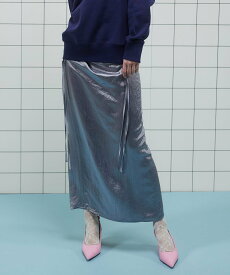MAISON SPECIAL Satin Shirring Tight Skirt メゾンスペシャル スカート ロング・マキシスカート グレー ブラック オレンジ ホワイト【送料無料】