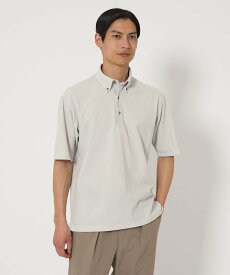 UNITED ARROWS green label relaxing Primeflex D/T メッシュ ボタンダウン ポロシャツ -ストレッチ・吸水速乾・通気性- ユナイテッドアローズ グリーンレーベルリラクシング トップス ポロシャツ グレー ブラック ネイビー ブルー グリーン【送料無料】