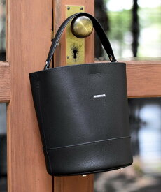 【SALE／10%OFF】DRESSTERIOR シュリンクレザーバケットBAG ドレステリア バッグ ハンドバッグ ブラック ベージュ【送料無料】