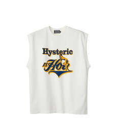 HYSTERIC GLAMOUR HYSTERIC IS HOT ノースリーブTシャツ ヒステリックグラマー トップス ノースリーブ・タンクトップ ホワイト ブラック カーキグリーン【送料無料】
