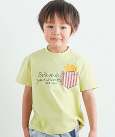 SLAP SLIP プリントフェイクポケットモチーフTシャツ(80~130cm) ベベ オンライン ストア トップス カットソー・Tシャツ イエロー ホワイト ネイビー ブルー