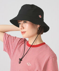 Ray BEAMS DANTON / POLYESTER BUCKET HAT �r�[���X �E�C���� �X�q �n�b�g �x�[�W�� �u���b�N �z���C�g�y���������z