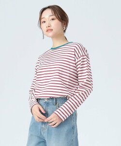 BEAMS HEART WOMEN �����K�[ �{�[�_�[ T�V���c �r�[���X �n�[�g �g�b�v�X �J�b�g�\�[�ET�V���c �z���C�g ���C�����b�h