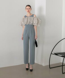 【SALE／50%OFF】Leja LEJA-3WAYティアードフリルオールインワンパンツドレス 結婚式 レディース レジャ ワンピース・ドレス ドレス ベージュ ブラック ブルー【送料無料】