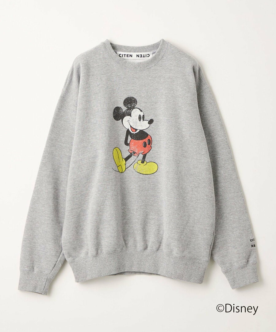 【SALE/70%OFF】CITEN 【別注】<CITEN>MICKEY MOUSE / プリントスウェット ユナイテッドアローズ アウトレット トップス スウェット・トレーナー グレー ブラック - メイン画像 11