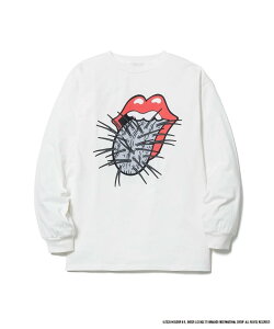 JOINT WORKS F-LAGSTUF-F CACTUS TONGUE L/S T-SHIRT(THE ROLLING STONES) �W���C���g���[�N�X �g�b�v�X �J�b�g�\�[�ET�V���c �u���b�N �z���C�g�y���������z