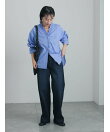 ミッドライズストレートワイドデニムパンツ