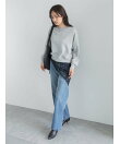 ミッドライズストレートワイドデニムパンツ