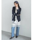 ミッドライズストレートワイドデニムパンツ