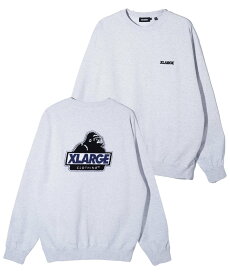 XLARGE CHENILLE SLANTED OG CREWNECK SWEATSHIRT スウェット XLARGE エクストララージ トップス スウェット・トレーナー グレー ブラック ブラウン グリーン ネイビー【送料無料】