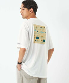 【SALE／30%OFF】UNITED ARROWS green label relaxing ＜Columbia*Jonas Claesson＞クレスト 半袖 Tシャツ ユナイテッドアローズ アウトレット トップス カットソー・Tシャツ ホワイト【送料無料】