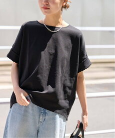 JOURNAL STANDARD relume 《追加2》ADDICTポンチクルーネックタックプルオーバー ジャーナル スタンダード レリューム トップス カットソー・Tシャツ ブラック グレー ホワイト ベージュ【送料無料】