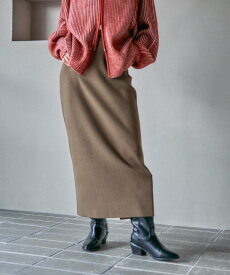 【SALE／55%OFF】LEPSIM 12ゲージ総針ナロースカート レプシィム スカート ロング・マキシスカート レッド ブラック ワインレッド ホワイト ブラウン ネイビー