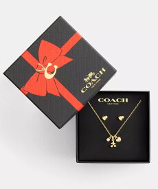 COACH OUTLET 【公式】チェリー アンド ハート ピアス アンド ネックレス セット コーチ　アウトレット アクセサリー・腕時計 ネックレス ゴールド【送料無料】
