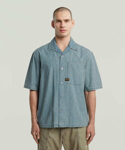 �ySALE�^30%OFF�zG-Star RAW �y�����V���b�v�zTRACK RELAXED SHIRT/�I�[�o�[�T�C�Y�����b�N�X�f�j���V���c �W�[�X�^�[���D �g�b�v�X �V���c�E�u���E�X �u���[�y���������z