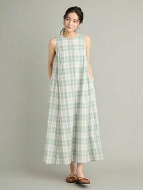 【SALE／50%OFF】Mila Owen マドラスチェックベアSETマキシワンピース ミラオーウェン トップス その他のトップス グリーン【送料無料】