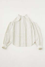 【SALE／70%OFF】MOUSSY OPEN SHOULDER STRIPE ブラウス マウジー トップス シャツ・ブラウス ホワイト オレンジ