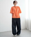 エアリーローンバタフライスリーブブラウス