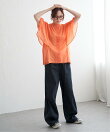 エアリーローンバタフライスリーブブラウス