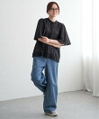エアリーローンバタフライスリーブブラウス