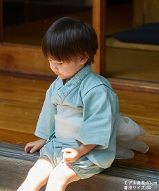 【SALE／20%OFF】riziere 【リンクコーデ】ギャザーカラーベビーセパレート浴衣セット リジェール 着物・浴衣・和装小物 浴衣 グリーン【送料無料】