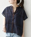 SHIPS any 《追加予約》SHIPS any:＜手洗い可能＞エンブロイダリー レース シアー フレンチスリーブ シャツ シップス トップス シャツ・ブラウス ネイビー ホワイト【送料無料】