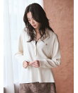 シルク混スキッパーポロニット