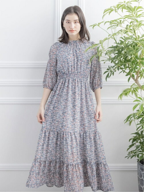 Clear 花柄ティアードワンピース Rakuten Fashion 楽天ファッション 旧楽天ブランドアベニュー Cp45