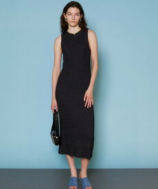 MAISON SPECIAL Curl Yarn American Sleeve Maxi Knit One-piece Dress メゾンスペシャル ワンピース・ドレス ワンピース ブラック グリーン ベージュ【送料無料】