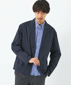 【SALE／70%OFF】UNITED ARROWS green label relaxing タイプライター シャツジャケット カバーオール -ストレッチ- ユナイテッドアローズ アウトレット トップス シャツ・ブラウス ネイビー