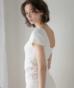 �ySALE�^20%OFF�zbijorie �ybijorie�z�J�b�v�t���o�b�N�I�[�v��T�V���c/NEW BASIC 24SS �x�C�t���[ �g�b�v�X �J�b�g�\�[�ET�V���c �u���b�N �z���C�g �C�G���[