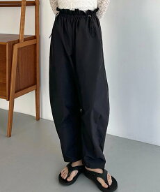【SALE／67%OFF】JUNOAH callautia カーブナイロンパンツ ジュノア パンツ カーゴパンツ カーキグリーン グレー ブラック