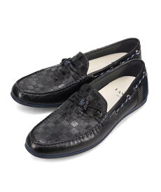 【SALE／27%OFF】LANVIN COLLECTION LANVIN en Bleu フィッシングホックドライビングシューズ マドラス シューズ・靴 モカシン・デッキシューズ ブラック【送料無料】