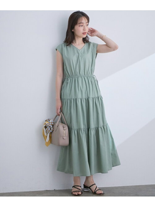 Vis フレンチスリーブティアードワンピース Rakuten Fashion 楽天ファッション 旧楽天ブランドアベニュー Cw6846