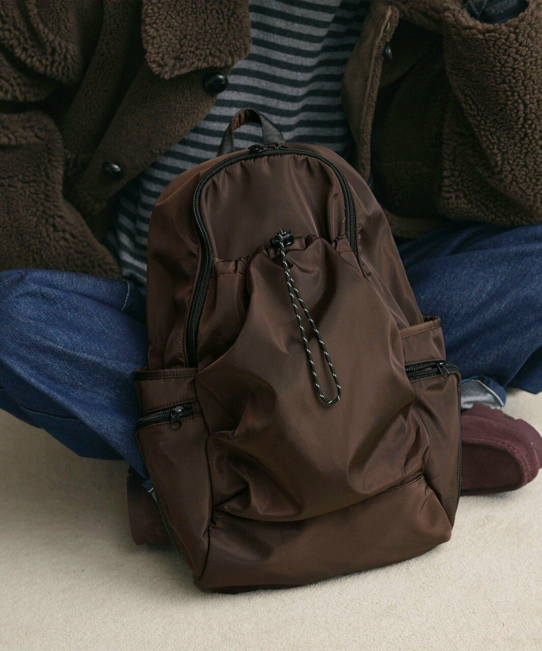 【SALE/20%OFF】BEAUTY&YOUTH UNITED ARROWS ドロストポケット リュック ビューティー&ユース ユナイテッドアローズ バッグ リュック・バックパック グレー ブラック ブラウン ネイビー【送料無料】 - メイン画像 20