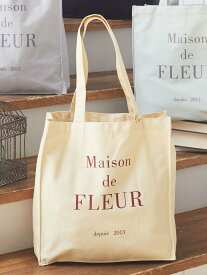 Maison de FLEUR EC限定ブランドロゴプリントスクエアトートバッグ メゾン ド フルール バッグ その他のバッグ イエロー グリーン ブルー ブラック