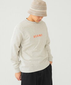 BEAMS 【ベストセラー・サイズ比較画像あり】BEAMS / BEAMS ロゴ スウェット 24SS ビームス メン トップス スウェット・トレーナー ホワイト グレー ブラック ネイビー【送料無料】