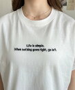 ロゴ刺繍半袖Tシャツ