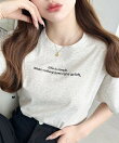 ロゴ刺繍半袖Tシャツ