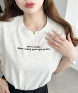 ロゴ刺繍半袖Tシャツ