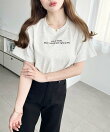 ロゴ刺繍半袖Tシャツ